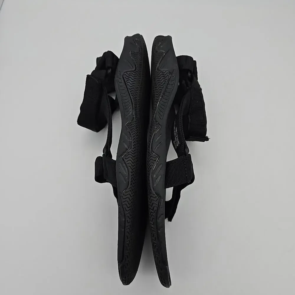 KHOMBU Mens' Will ADJUSTABLE STRAPS SANDALS Black Size 12